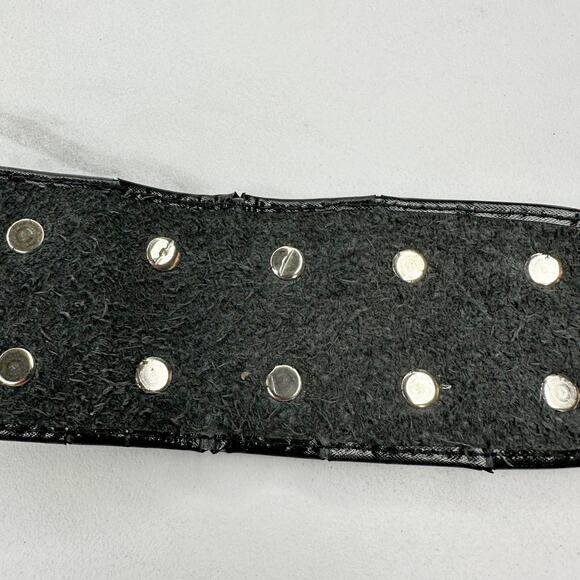 Vintage Argentina Coin Studded Leather Chain Belt Gaucho Western Small (S) ✨ - Picture 13 of 15
